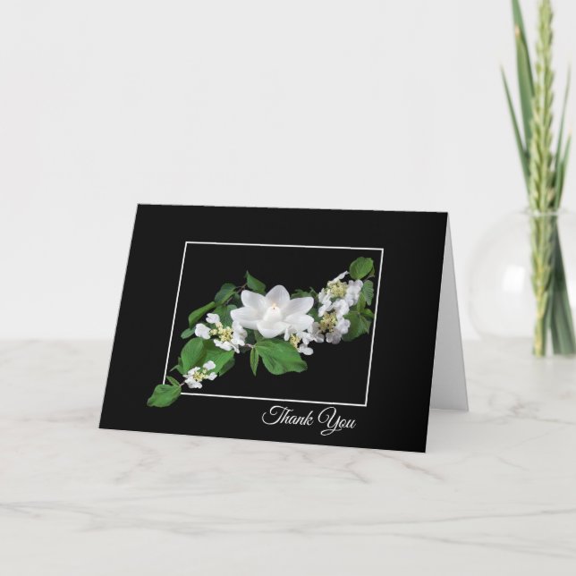 Lotus Candle Sympathy Thank You Card (Front)