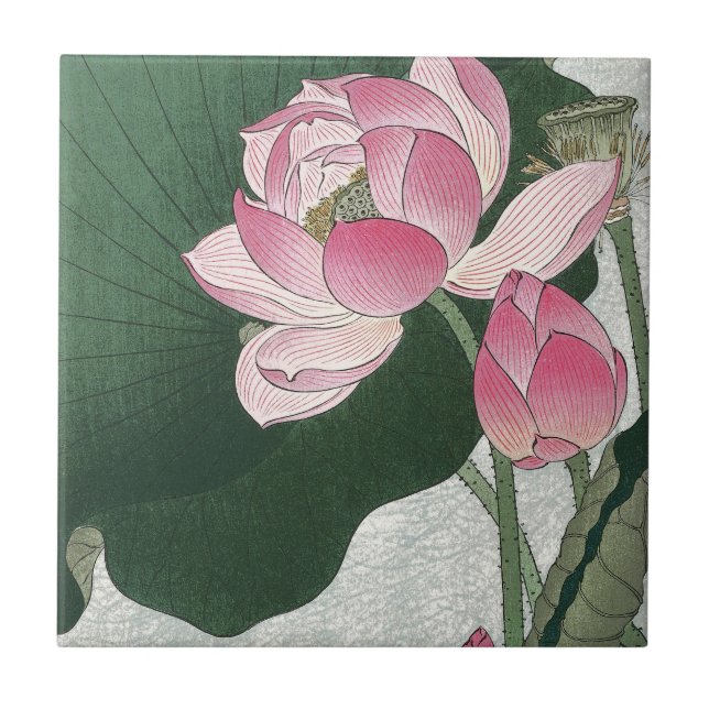 Lotus Ceramic Tile (Front)