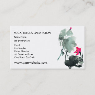 LOTUS Chinese Brush Painting Art Business Card