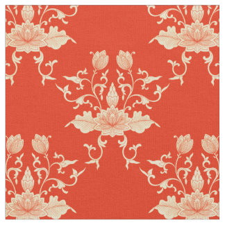 Lotus | Chinoiserie Floral Style Fabric