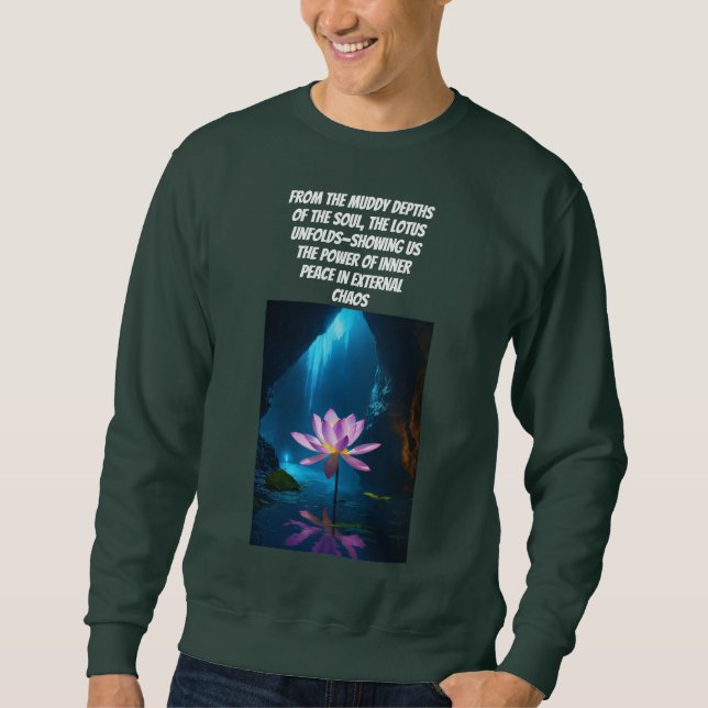 LOTUS colorful design by RIVA_FASHIONSTORE Sweatshirt (Front)