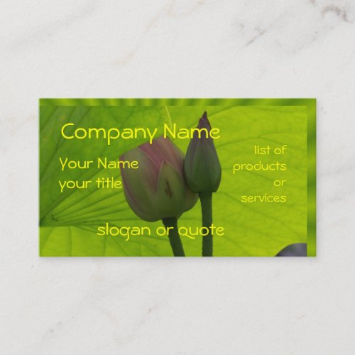 Lotus Contact Card-customize Business Card