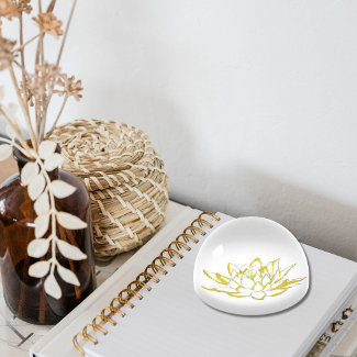  Lotus decorations for home yellow flower decor Paperweight