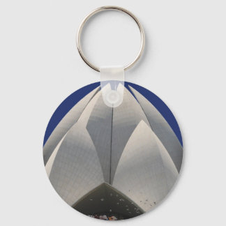 lotus delhi white keychain