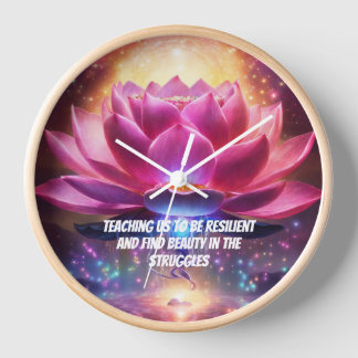 LOTUS  design wall clock