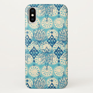 lotus diamond blue iPhone x case