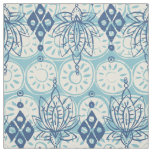 lotus diamond blue fabric