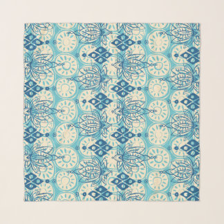 lotus diamond blue scarf