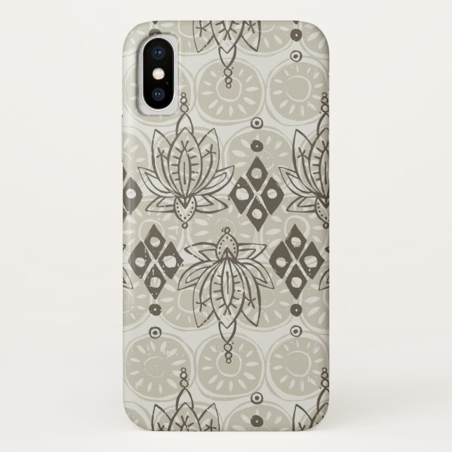 lotus diamond linen Case-Mate iPhone case (Back)