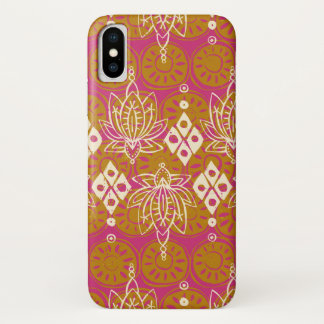 lotus diamond pink iPhone x case