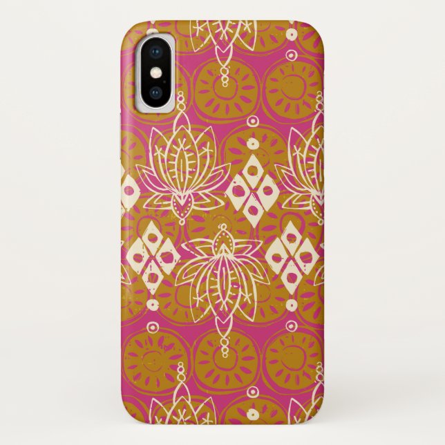 lotus diamond pink Case-Mate iPhone case (Back)