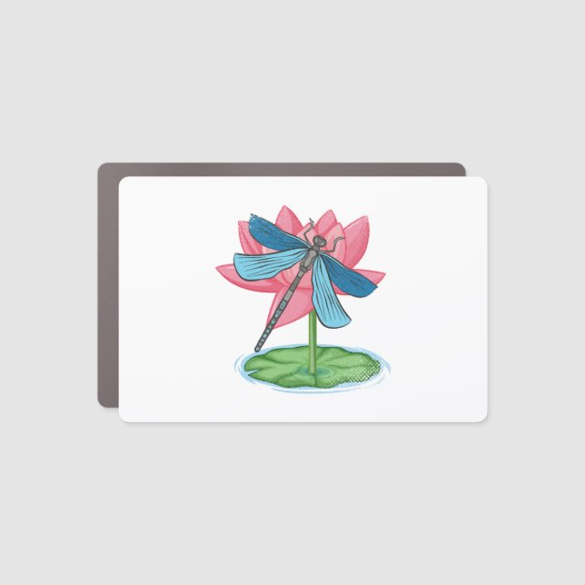 Lotus Dragonfly Car Magnet (Front)