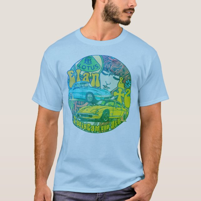 Lotus Elan T-shirt & +2 for men - blue (Front)
