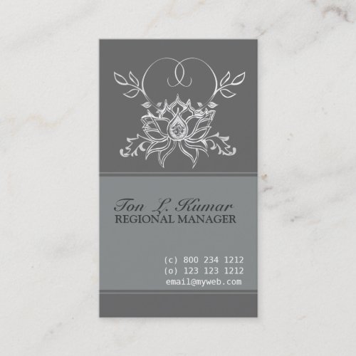 Lotus Elegant Sacred Business Cards