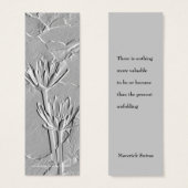 Lotus/Embossed-Like Photo Bookmark (Front & Back)