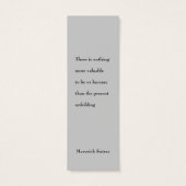 Lotus/Embossed-Like Photo Bookmark (Back)