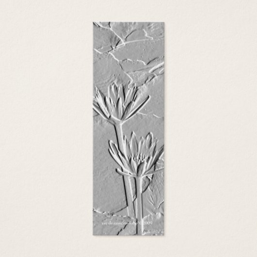 Lotus/Embossed-Like Photo Bookmark (Front)