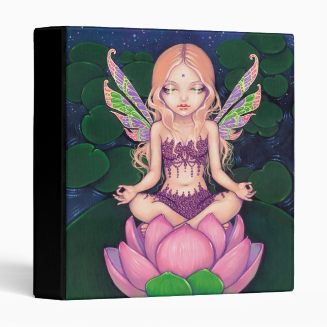 Lotus Fairy BINDER yoga fantasy flower (Front/Spine)