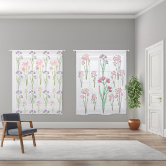 Lotus Floral Blackout Curtains
