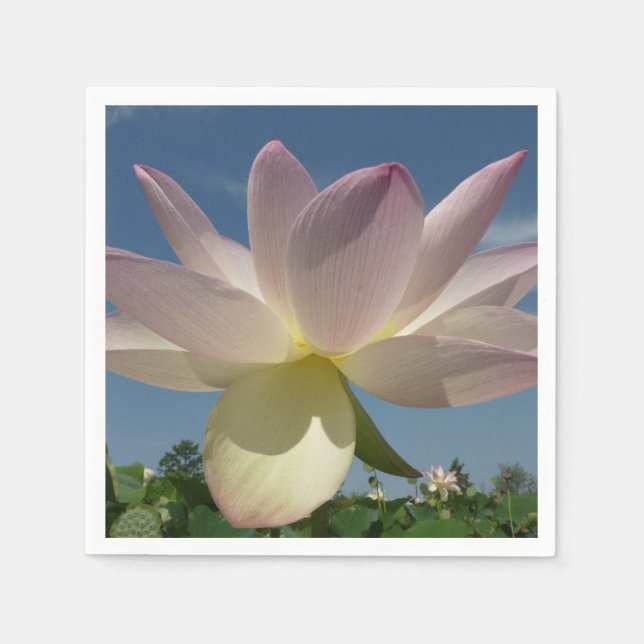 Lotus Flower and Blue Sky II Napkins (Front)