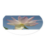 Lotus Flower and Blue Sky II Oval Sticker
