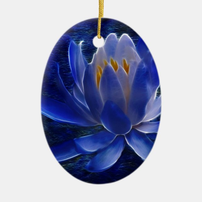 Lotus flower and its meaning ceramic ornament (Front)