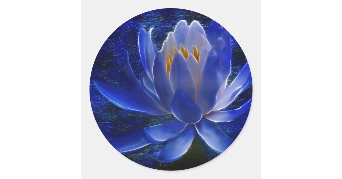 Lotus flower and its meaning classic round sticker | Zazzle