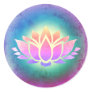 lotus flower art classic round sticker