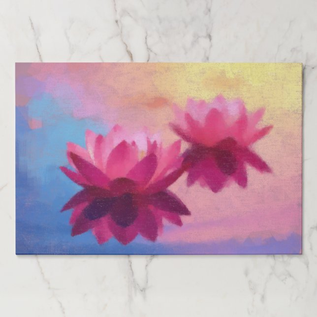 Lotus Flower Art Paper Pad (Front)