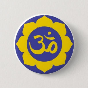 lotus flower - aum meditation button