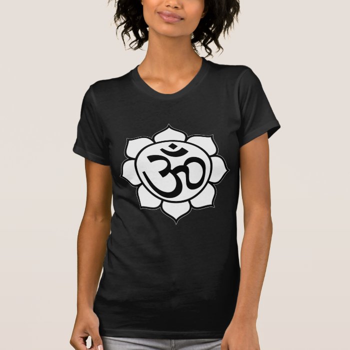 Lotus Flower Aum Symbol Tshirt