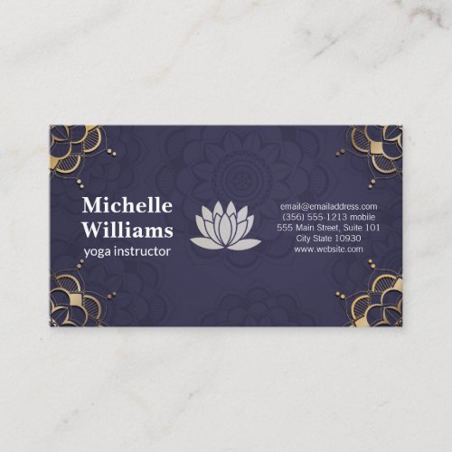 Lotus Flower Background Loyalty Card