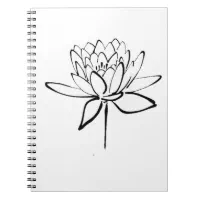 Sketchbook: Pink Japanese Lotus Flower Notebook for Drawing