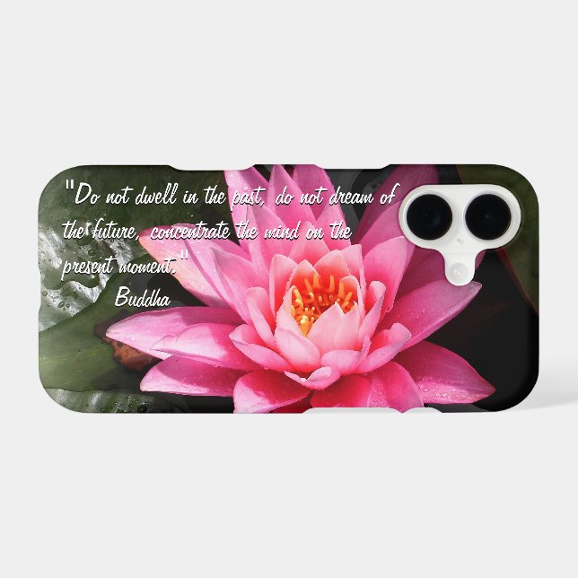 Lotus Flower blossom, Buddha Quotes / Buddhism Case-Mate iPhone Case (Back (Horizontal))