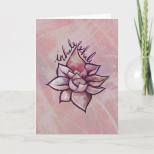 Lotus Flower Blossom Lotus Flowers Blossoms Card