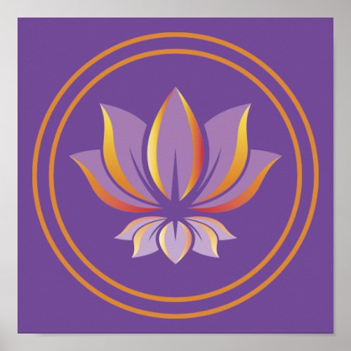 Lotus Flower Buddhism Zen Spirituality Poster