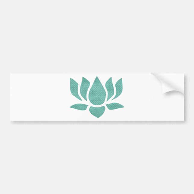 lotus flower bumper sticker (Front)