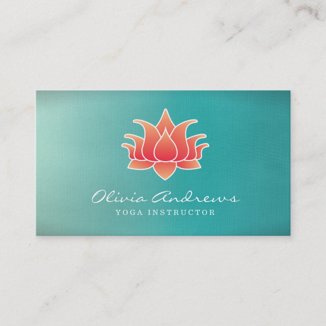 Lotus Flower Business Card Zazzle 6937