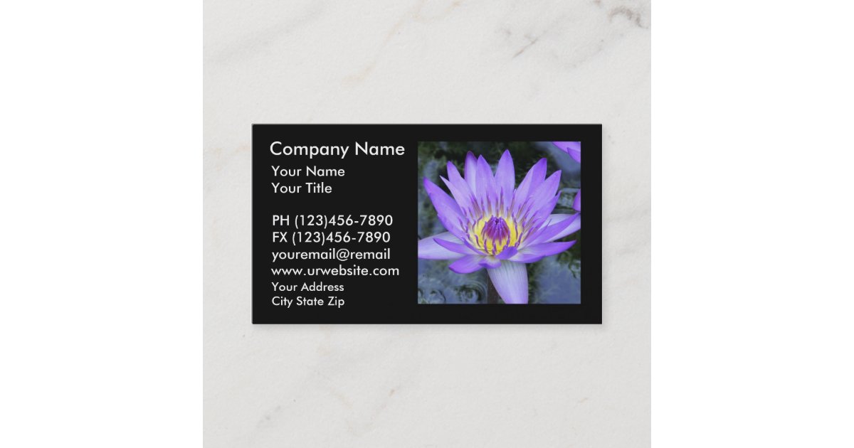 Lotus Flower Business Cards | Zazzle