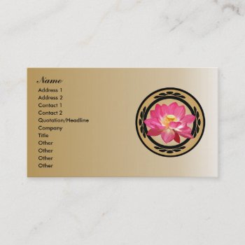 Lotus Flower Business Cards 3 by MoonArtandDesigns at Zazzle