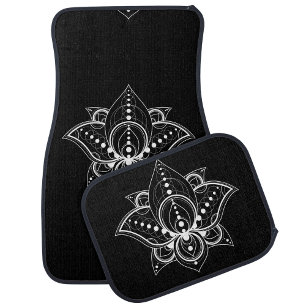Lotus Flower Car Floor Mat