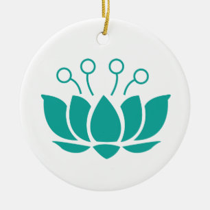 Lotus Flower Ceramic Ornament