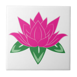 Lotus Flower Ceramic Tile