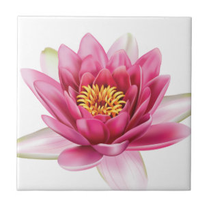 Lotus Flower Ceramic Tile