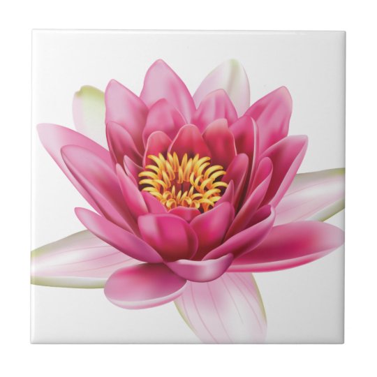 Lotus Flower Ceramic Tile