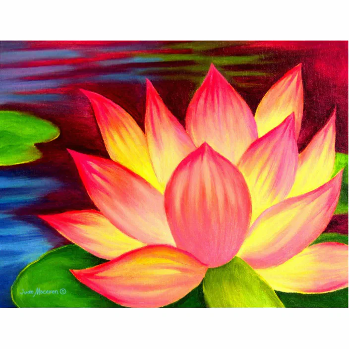 Lotus Flower Chinese Painting Art Personalized Statuette  Zazzle.com