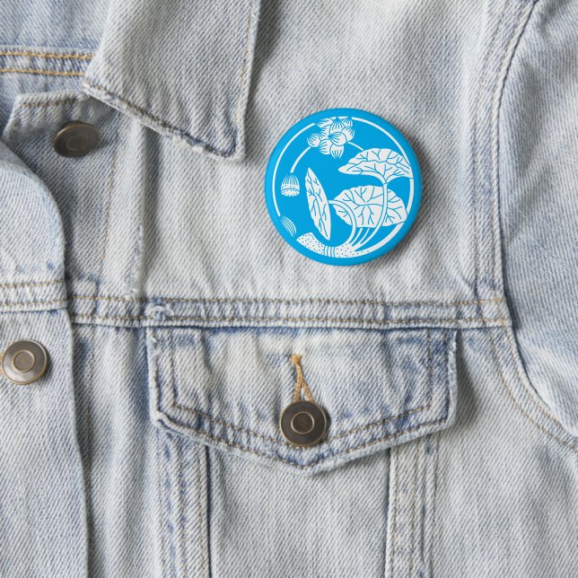 Lotus flower circle button (In Situ)