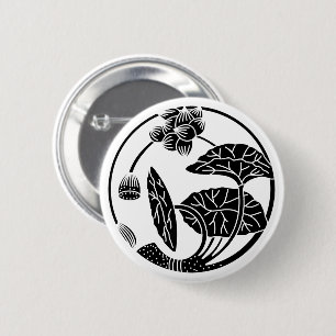 Lotus flower circle button