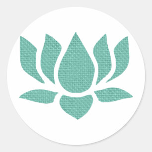 lotus flower classic round sticker