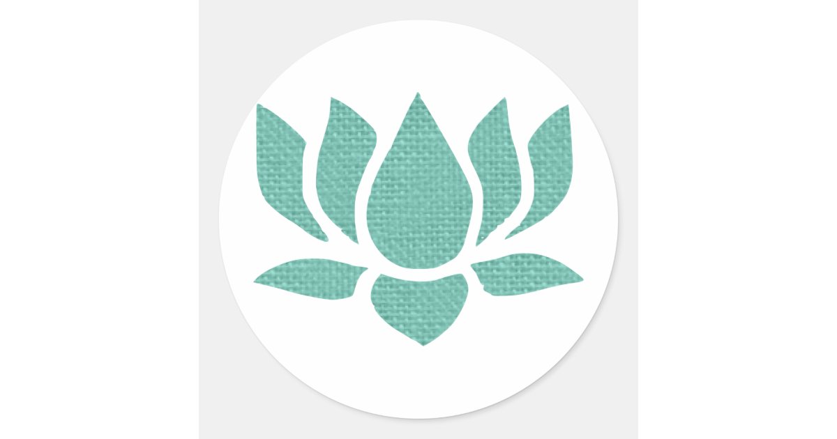 lotus flower classic round sticker | Zazzle
